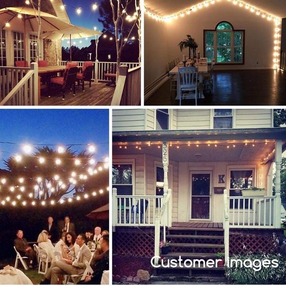 Brightown - 25ft Outdoor Edison Glass Bulb string Lights - Picture 6 of 6